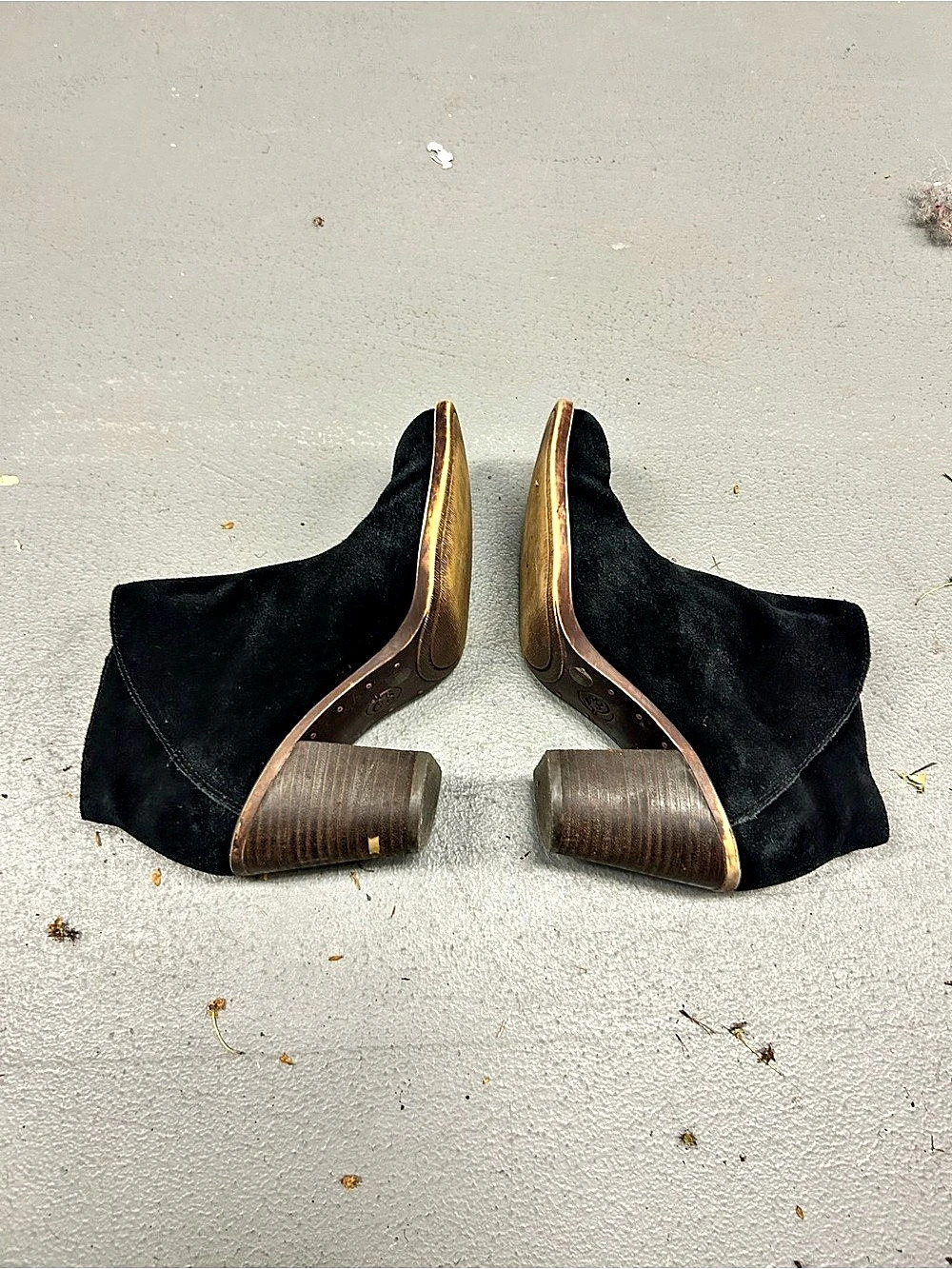 Lucky Brand Basel Bootie Black Suede Ankle Boots